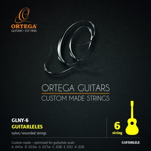 ORTEGA Struny do gitarelle GLNY-6 6AF1-845EF