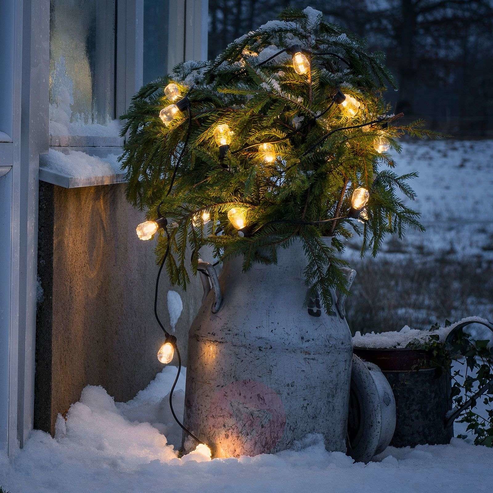 Konstmide CHRISTMAS Łańcuch świetlny Biergarten 40 kropli bursztyn
