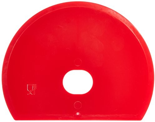 Maya Professional Tools 81915  3 zmiennych łopatka do ciasta z otworem, okrągły, FBK/higieny środków spożywczych, 160 MM X 125 MM X 1,65 MM, czerwony 81915-3