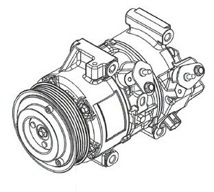 DELPHI Kompresor, klimatyzacja CS20495