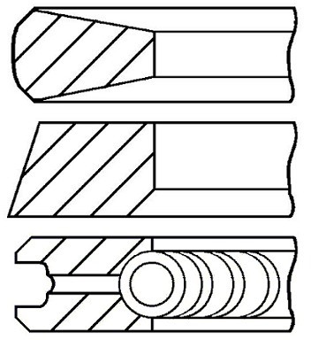 GOETZE Zestaw pierścieni tłoka 08-785400-00 08-785400-00