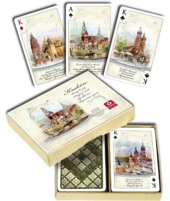 Cartamundi Kraków akwarele 2 talie
