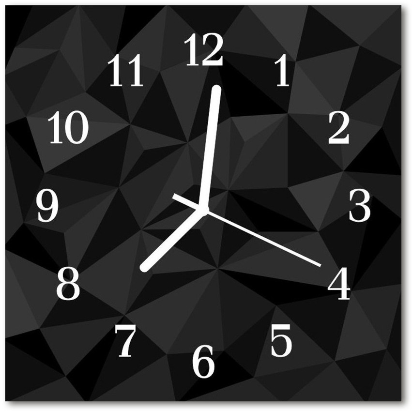 tulup pl Zegar ścienny kwadrat Wzór 3d 30x30cm