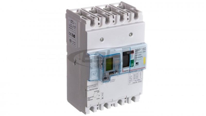 Legrand Wyłącznik mocy z zabezpieczniem różnicowprądowym 4P 125A 16kA DPX3 160+BL.R 420036 420036