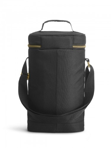 Sagaform Outdoor - torba termiczna na 2 butelki City, 22×11×36 cm, czarna,