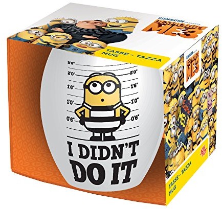Despicable Me - Minions Despicable Me Minions 93739  owalna ceramiczna filiżanka dm3 więzienia w opakowaniu upominkowym, 10 x 10 x 11 cm, 532 ML 93739