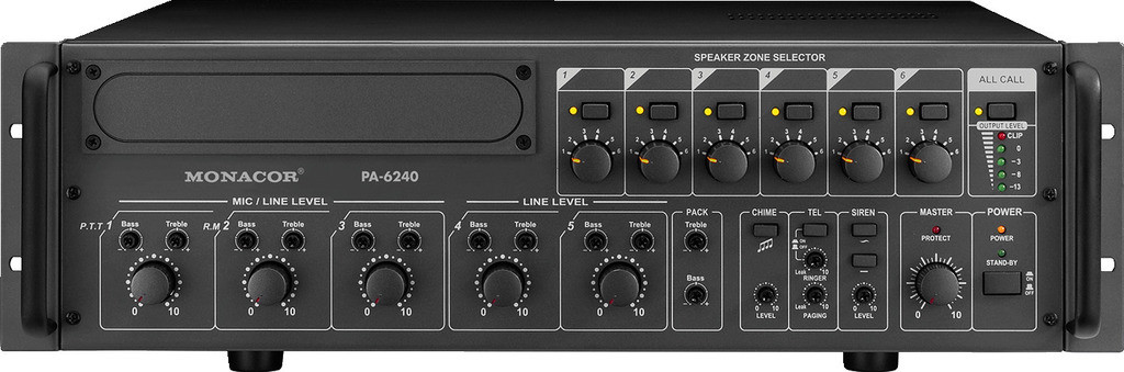 IMG Stage Line PA-6240 6-strefowe wzmacniacze miksujące PA 12099