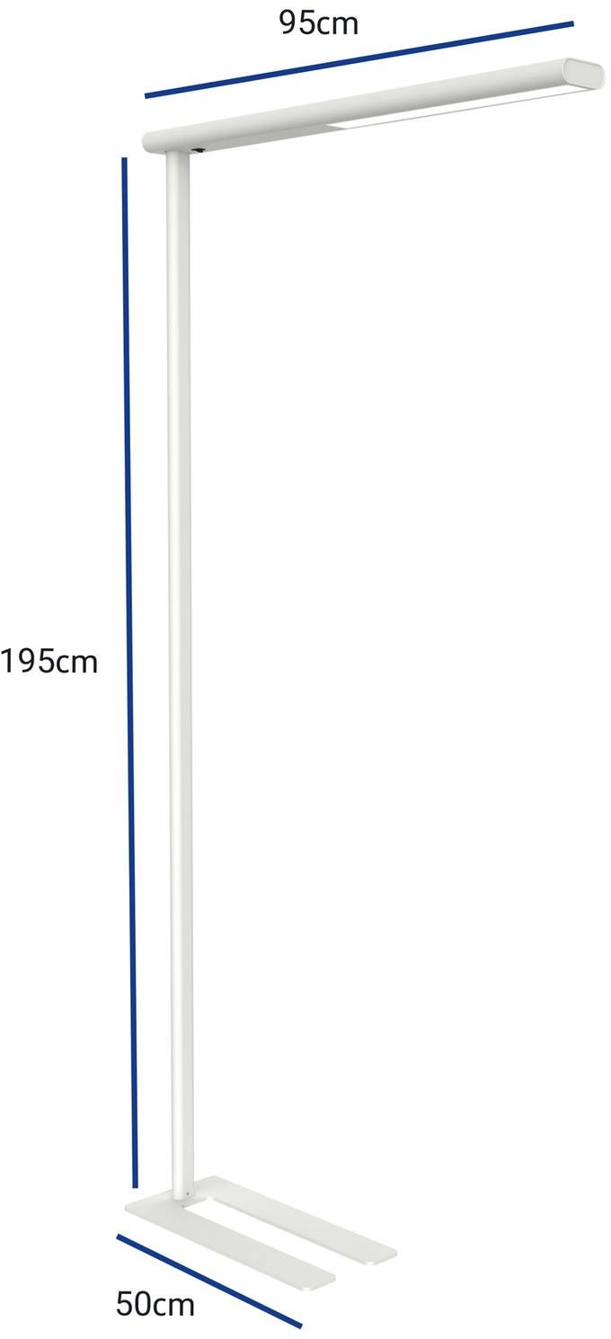 MAUL Lampa stojąca biurowa LED MAULjet, biała