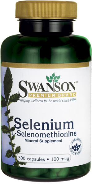 SWANSON Selenium L-selenometionina 100 mcg 300 kapsułek