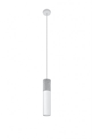 Biała loftowa lampa wisząca tuba - 16X EX568 D0-A31