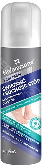 NIVELAZIONE FARMONA NIVELAZIONE MEN dezodorant antyperspirant do stóp Świeżość i Suchość 180ml 17780