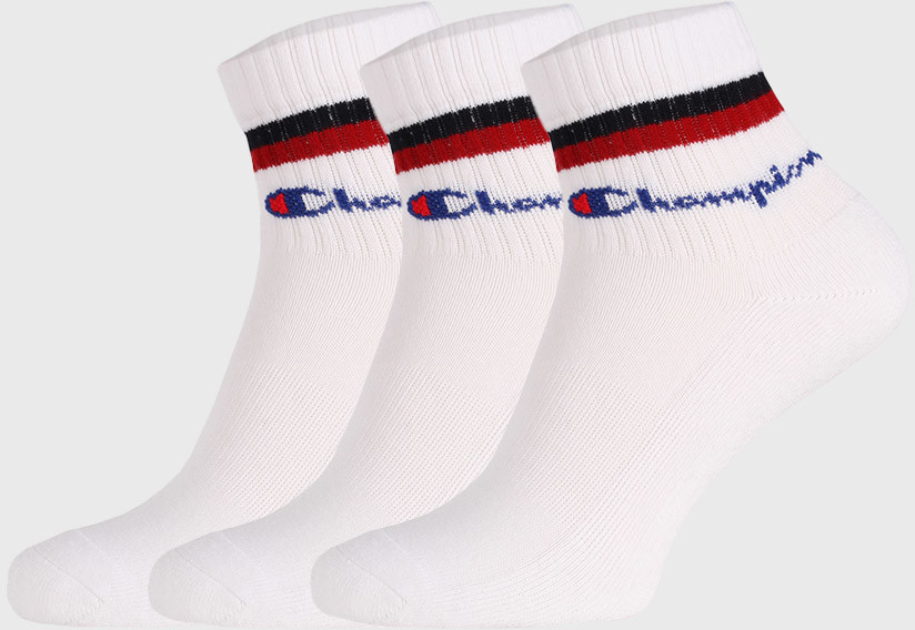 Champion Białe skarpety Champion Classic stripes 3 PACK