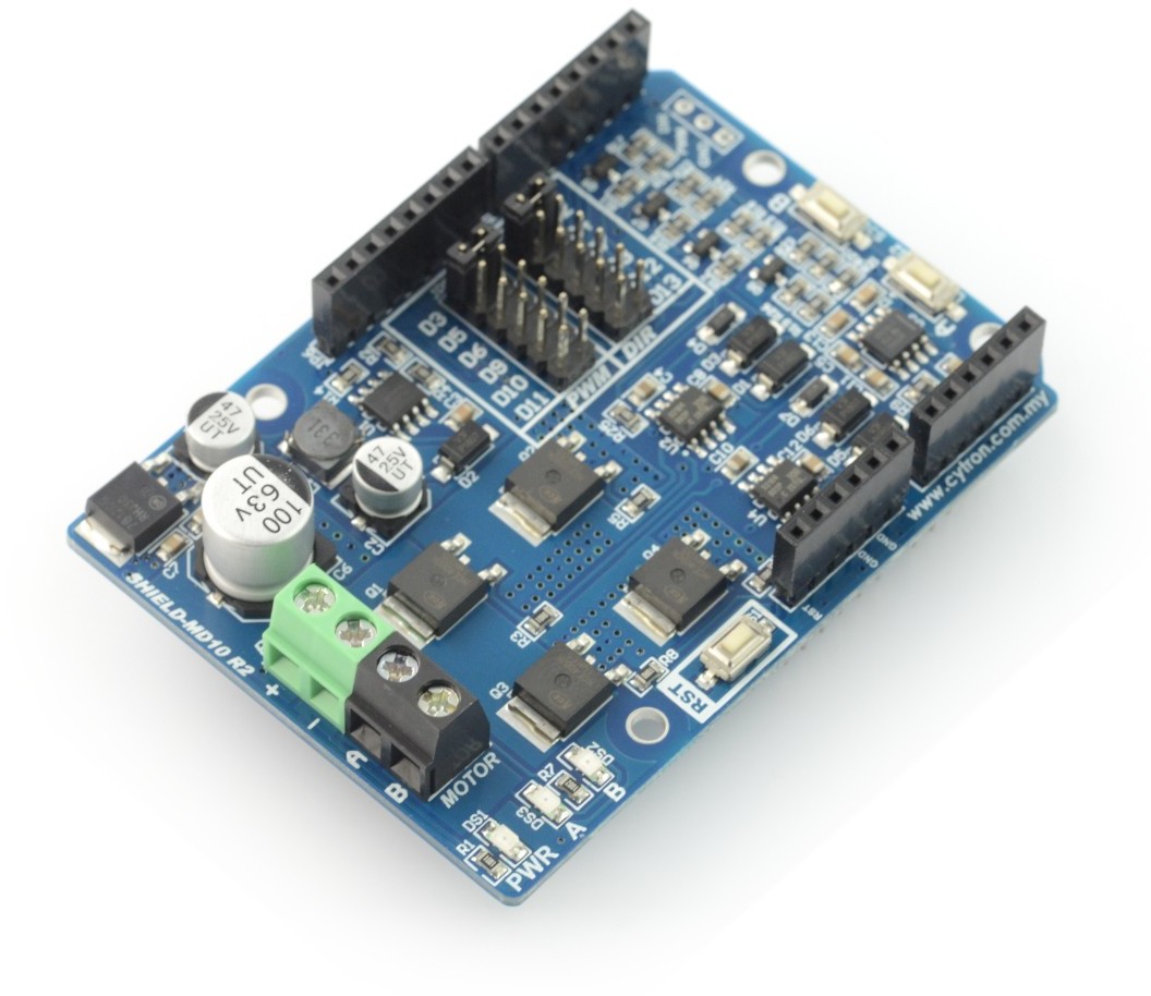 Cytron Cytron MD10 - jednokanałowy sterownik silników 30V/10A - shield dla Arduino CTN-12401