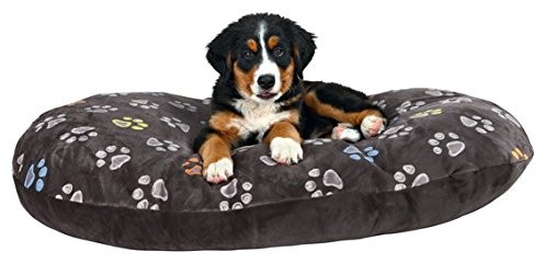 Trixie Poduszka dla psa ponad 10 cm grubości miękka poduszka dla psa przytulności z lekko połyskującej plusz poszewka z zamkiem błyskawicznym nadaje się do prania w temp. do 30 °C są idealne również wiklinow