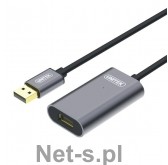 Unitek Wzmacniacz sygnału USB 2.0 20m Alu. Y-274