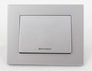 Vilma Włącznik schodowy z podświetleniem srebrny P610-010-12SR