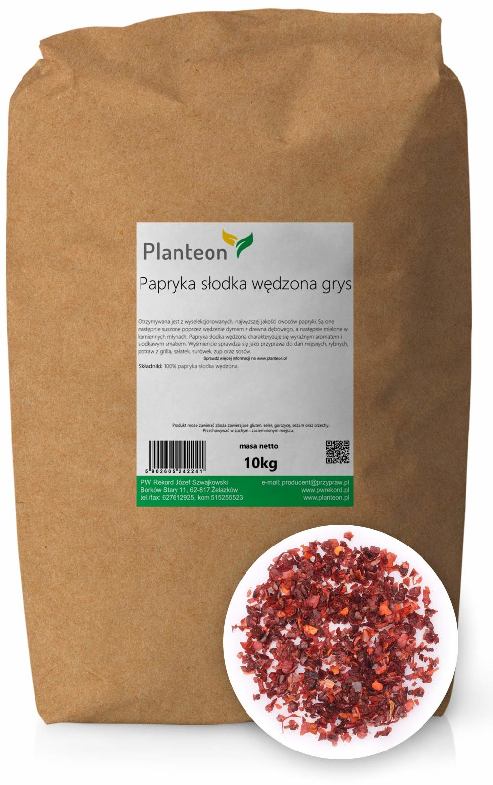 Planteon Papryka słodka wędzona grys 10kg 2-0032-36-7