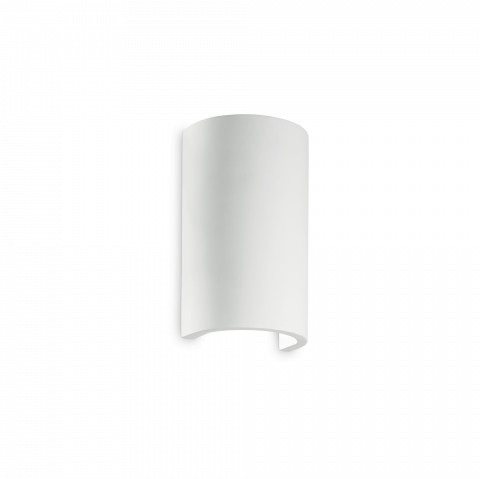 Ideal Lux Kinkiet Flash Gesso AP1 Round 214696 nowoczesna oprawa ścienna w kolorze białym 214696