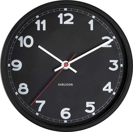 Karlsson Zegar ścienny New Classic 20 cm czarny KA5846BK