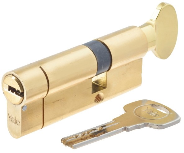 Yale Wkładka atestowana Max 50 x 30 mm G mosiądz 102103-3050-KC0201