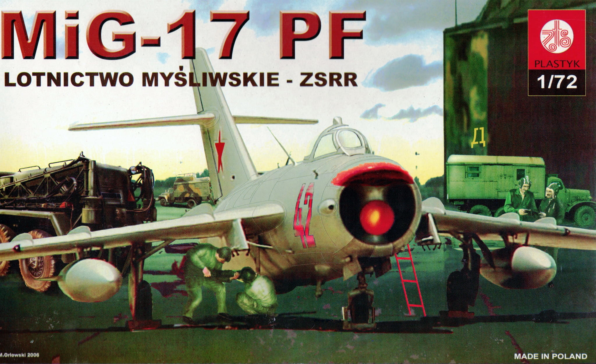 Plastyk ZPT model Samolotu Mig-17 PF Lotnictwo myśliwskie ZSRR