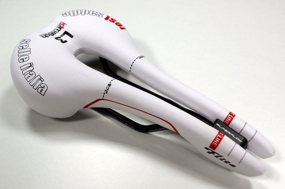 Selle Italia Italia Siodło ITALIA FLITE SUPERFLOW MANGANESE id match L3 manganese tube 7 białe testowe zestaw SIT-0000000000153 NEW 309437-uniw