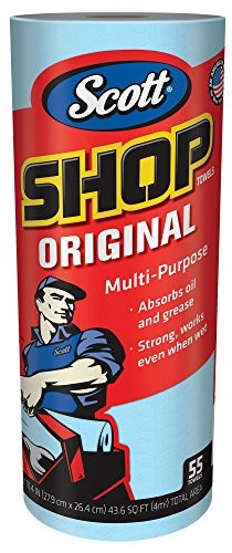 Kimberly-Clark Professional SCOTT sklep towels, Roll, 10 2/5 X 11, Blue, 55/ROLL, 12/carton 75147