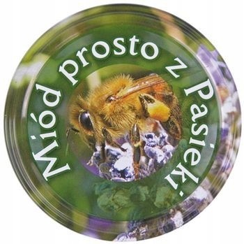 Nakrętki na słoiki z miodem (50szt) - wzór ND5