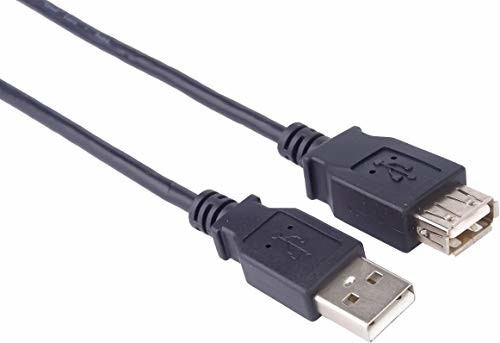 PremiumCord USB 2.0 kabel przedłużający 2 m, kabel do transmisji danych HighSpeed do 480 Mbit/s, kabel do ładowania, gniazdo USB 2.0 typ A na wtyczce, 2 x ekranowany, kolor czarny, długość 2 m kupaa2bk