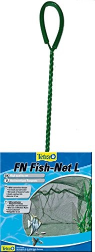 Tetra FN siatka na ryby, wysokiej jakości siatka na ryby z odpornego na rozerwanie nylonu do akwariów, duża wielkość siatki 12 cm, umożliwia łatwe i delikatne wychwytywanie ryb, l
