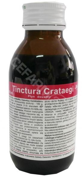 Herbapol KRAKÓW Tinctura crataegi 100 ml nalewka z głogu Kraków
