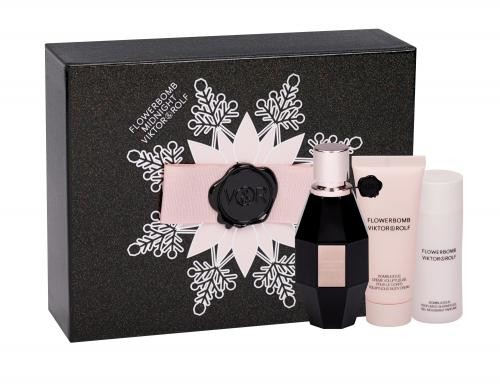 Viktor & Rolf Flowerbomb Midnight zestaw Edp 50 ml + Żel pod prysznic 50 ml + Krem do ciała 40 ml dla kobiet