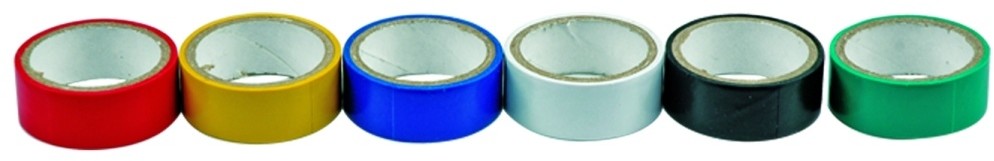 Vorel Taśma izolacyjna pcv, 19mm x 3m, mix, kpl. 6szt 75060