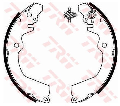 TRW Zestaw szczęk hamulcowych GS8666