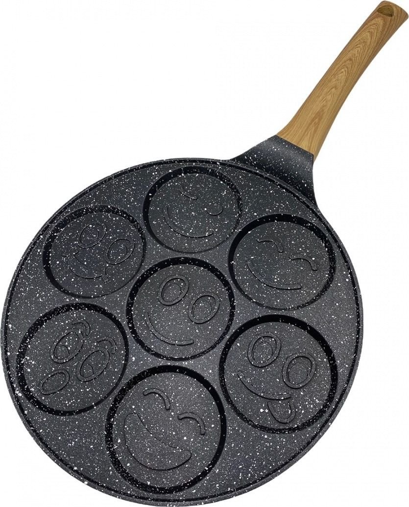 Brunbeste Patelnia PATELNIA GRANITOWA DO 7 PLACUSZKÓW Z UŚMIESZKAMI 1972 1972