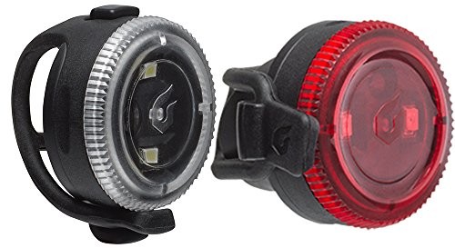 Blackburn światło rowerowe zestaw z przodu i z tyłu Click Czarny (One Size, czarny) 7085182