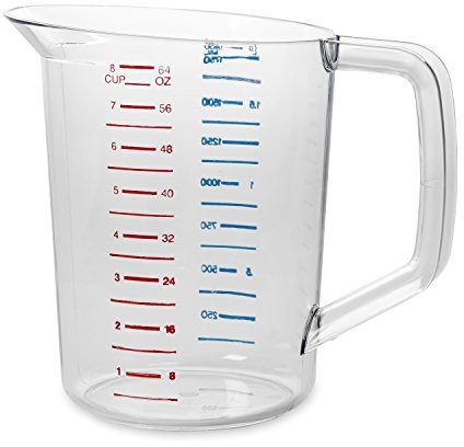 Newell Rubbermaid Rubbermaid 1.9L kubek z miarką, przezroczysty FG321700CLR