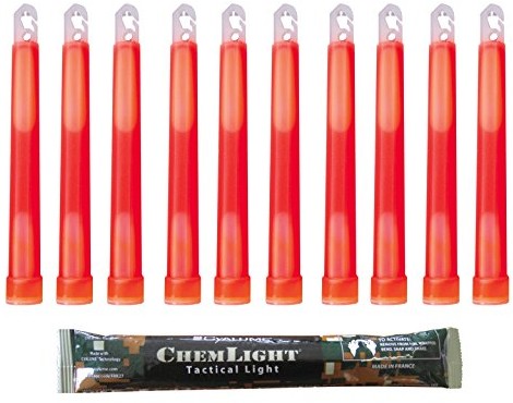 Cyalume Technologies cyalume pałka świetlna wojskowe chemlight lightsticks 15 cm, Light Sticks bardzo z oświetleniem z czas palenia 12 godzin, czerwony SA9-10027054AM