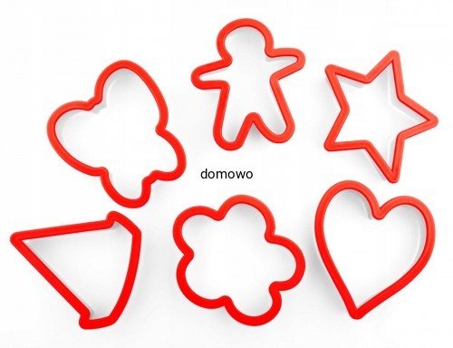 PLASTIKOWE FOREMKI wykrawacze CIASTEK- 6 szt duże