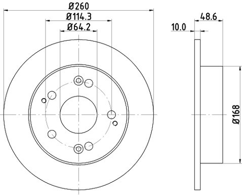 HELLA PAGID Tarcza hamulcowa PAGID 8DD355110-311