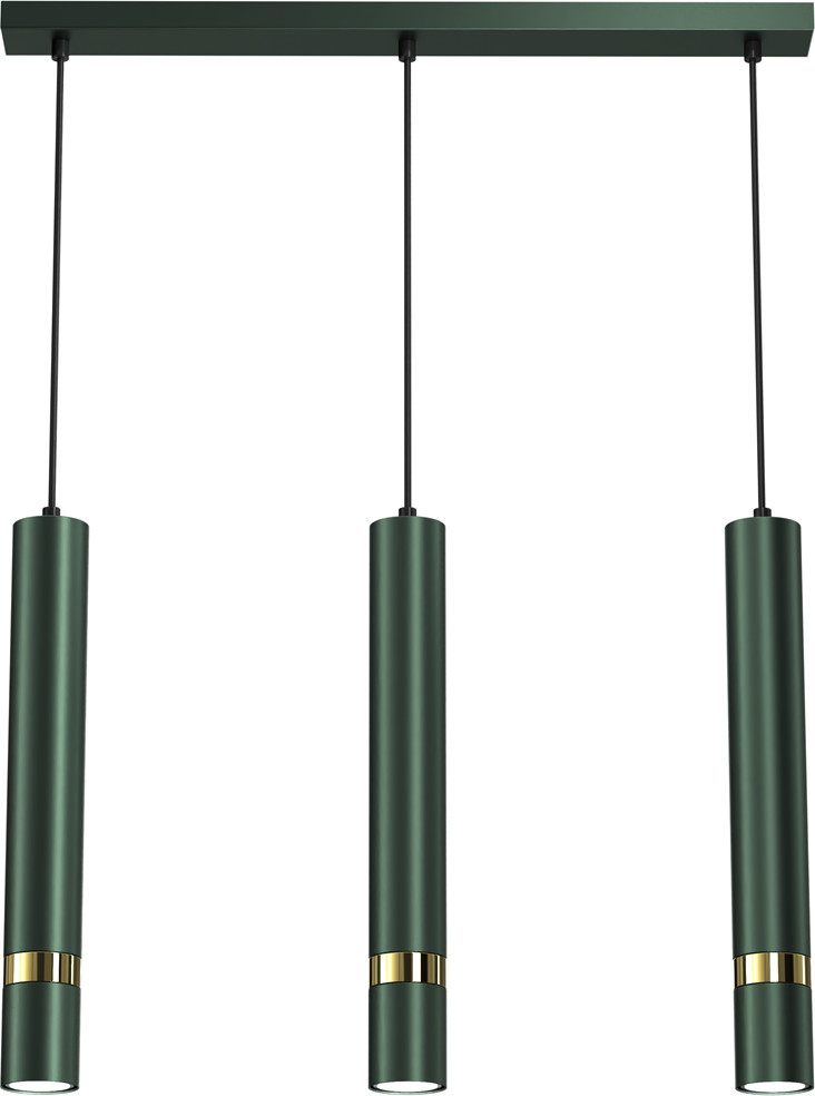 Milagro Lampa wisząca JOKER GREEN/GOLD 3xGU10 MLP7721