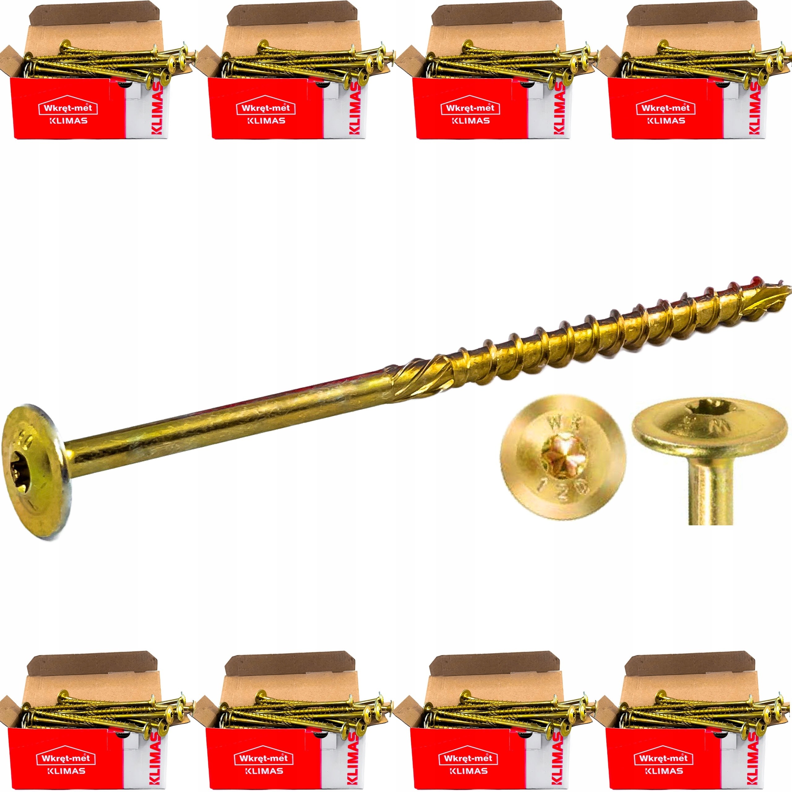 Wkręty Do Drewna Ciesielskie Torx 6x70 800 szt.