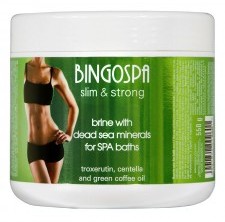 BingoSpa Solanka z minerałami Morza Martwego z trokserutyną, centellą i olejkiem z zielonej kawy slim & strong