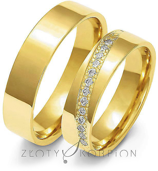 Złoty Skorpion Obrączki ślubne Złoty Skorpion wzór Au-A145 Au-A145
