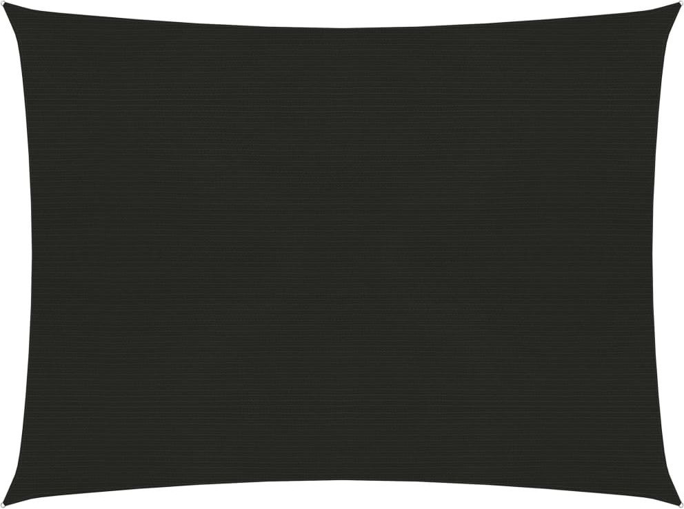 VidaXL Żagiel przeciwsłoneczny, 160 g/m, czarny, 2x2,5 m, HDPE 311721 VidaXL