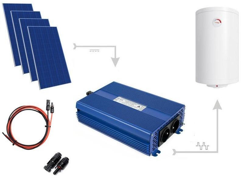 AZO Digital Zestaw do grzania wody w bojlerach ECO Solar Boost 1650W MPPT 4xPV Mono