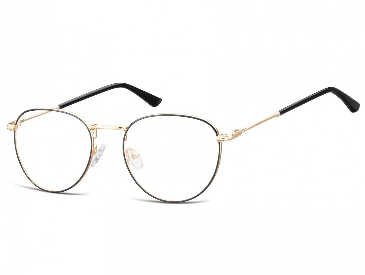 Sunoptic Oprawki owalne Lenonki optyczne 920a złoto-czarne 920A