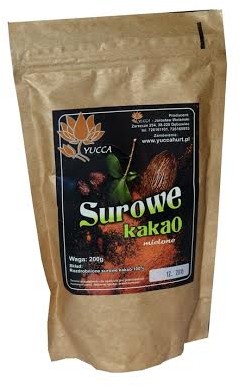 Yucca Surowe kakao mielone 200g - 5902687150212