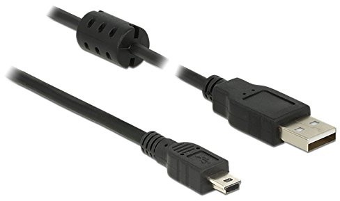 Delock Cable USB 2.0 typu A wtyczka > wtyk USB 2.0 Mini-B 2,0 m Czarny 84914