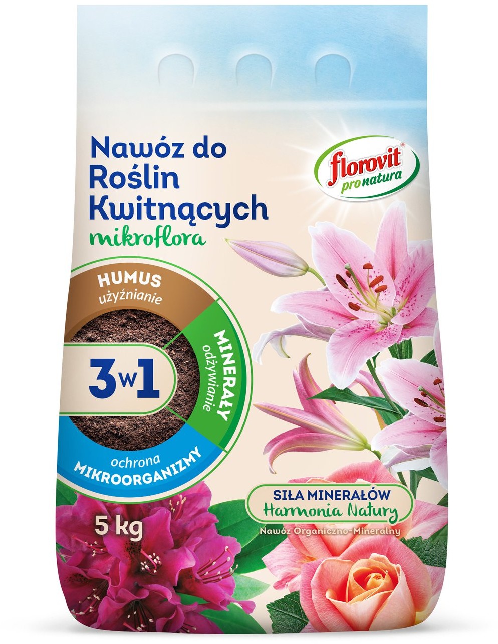 Florovit mikroflora do roślin kwiatowych 3w1, 5kg